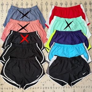 Lot of 6 Nike Tempo Dri-Fit shorts size large